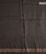 Ajrakh Linen hand block printed saree