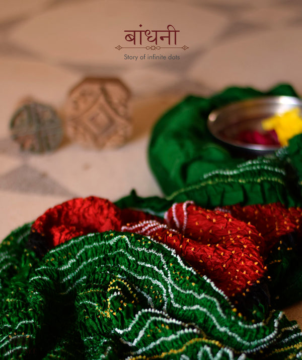 Bandhani Gajji Silk Dupatta