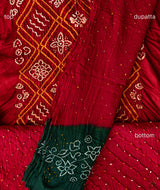 Bandhani Cotton Suit Piece