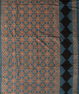 Ajarakh Cotton Handblock Printed Saree