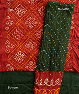 BANDHANI COTTON SUIT PIECE