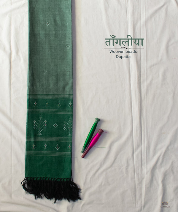 TANGALIYA COTTON HANDWOVEN DUPATTA