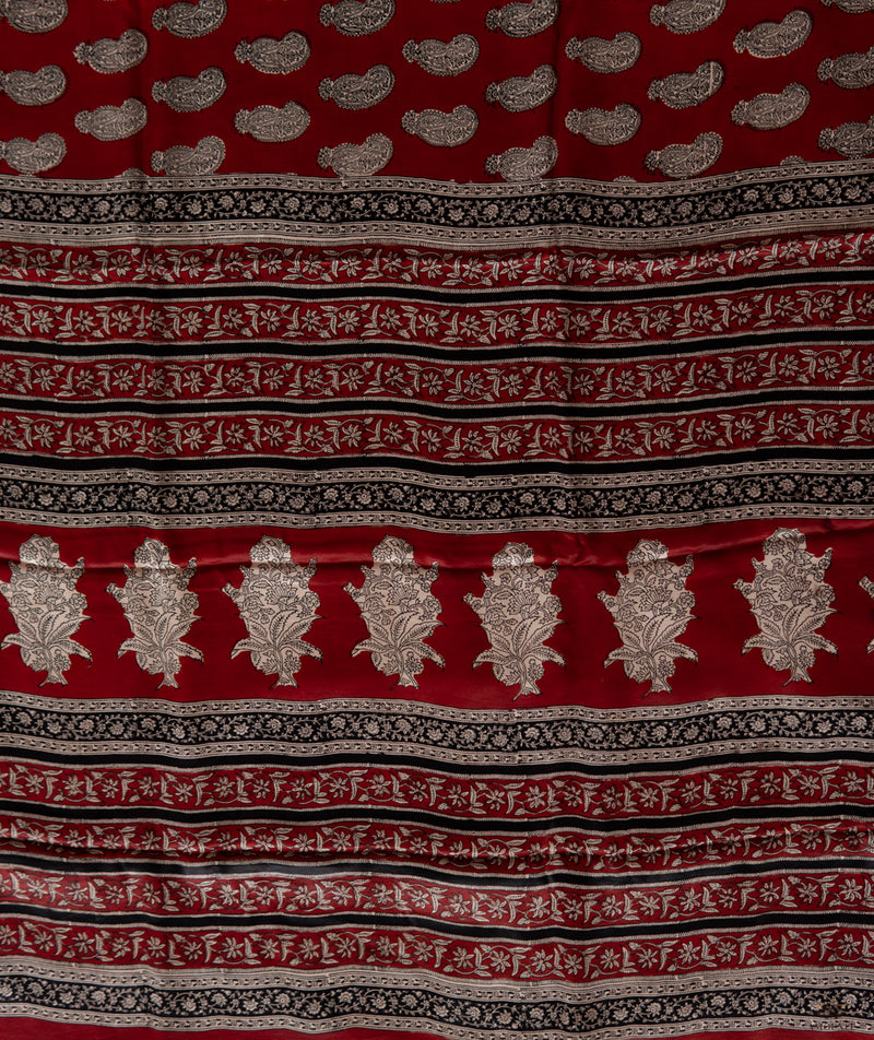 Bagru Gajji Silk Saree