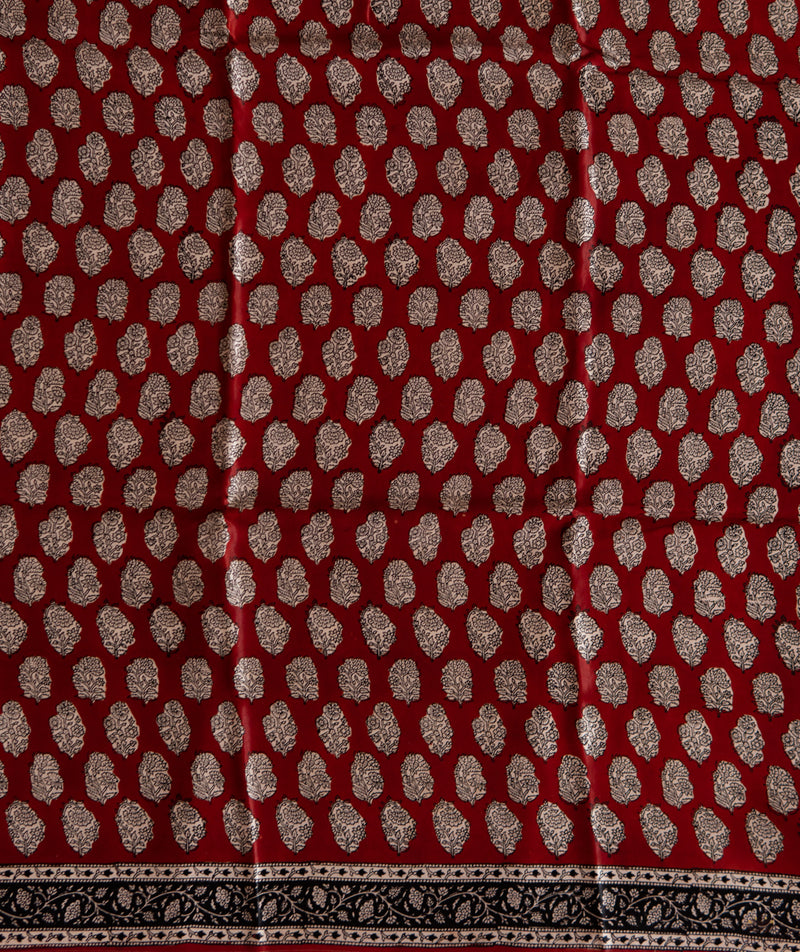 Bagru Gajji Silk Saree