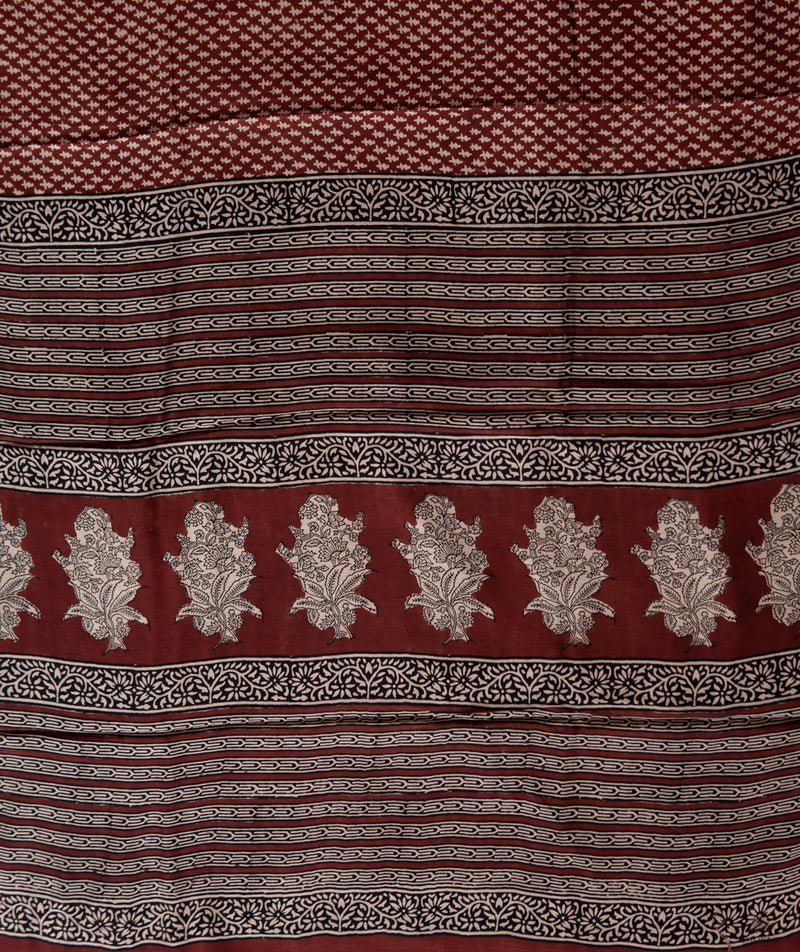 Bagru Modal Silk Saree