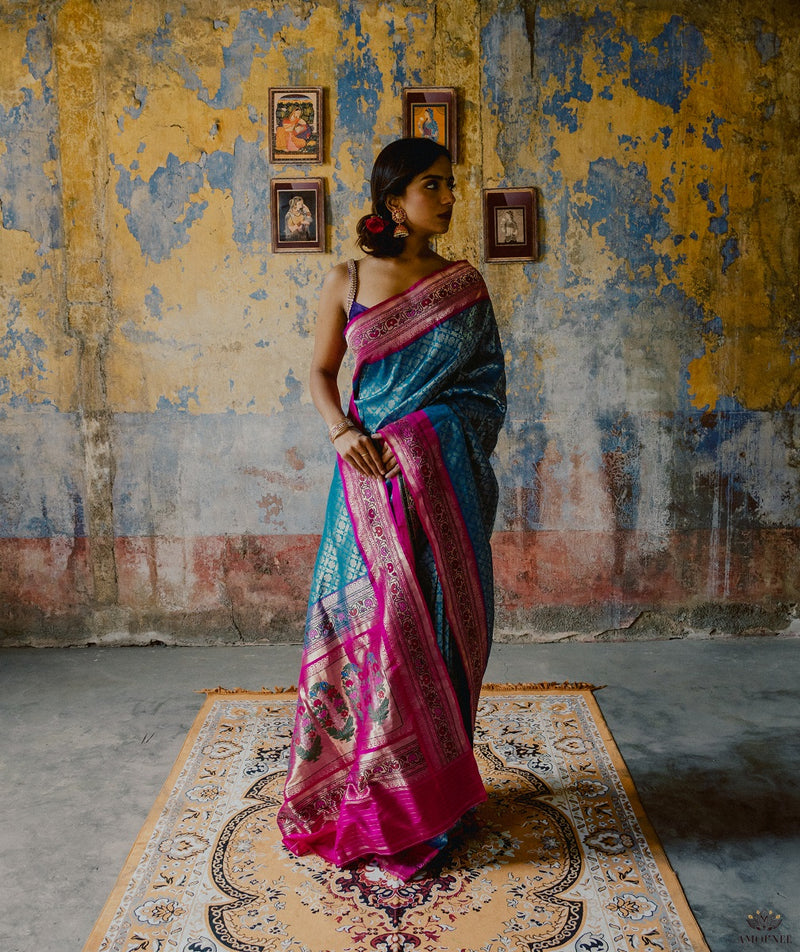 ASHAWALI BROCADE SILK SAREE