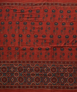 AJRAKH COTTON HANDBLOCK PRINTED SAREE