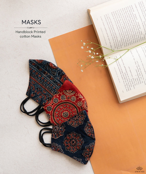 Hand Beads Mask Chain and Reversible Reusable Mask