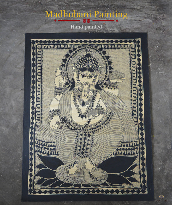 Madhubani Hand Painting: Lord Ganesha