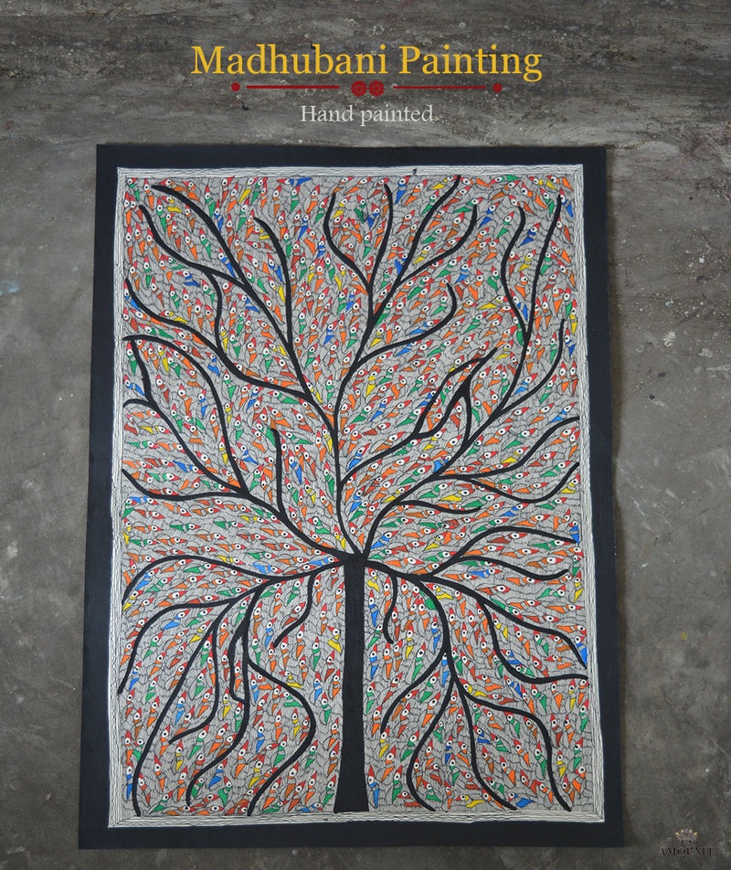 Madhubani Hand Painting: Tree of Life