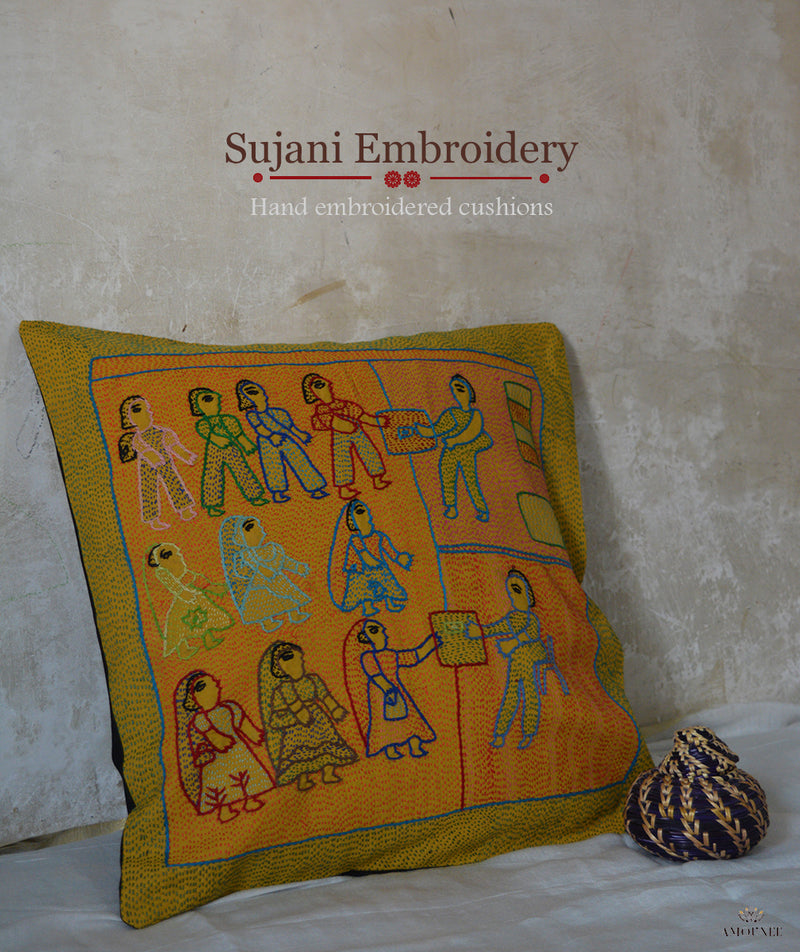 Sujani Hand Embroidered Cushions