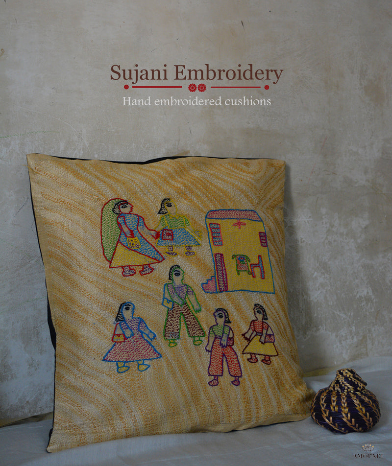 Sujani Hand Embroidered Cushions