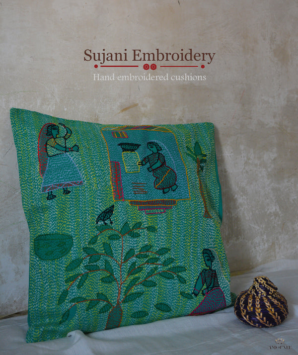 Sujani Hand Embroidered Cushions