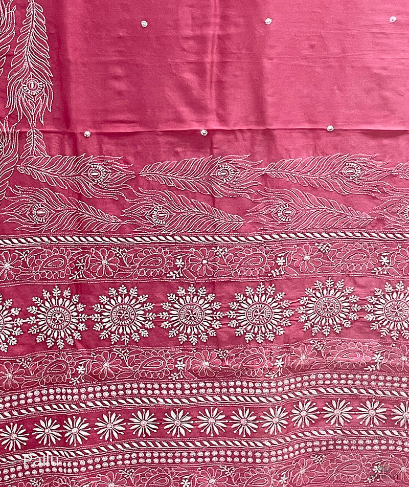 Chikankari Hand Embroidered Saree