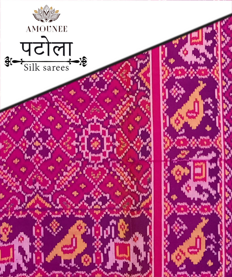 Patola Semi Double Ikat Sarees