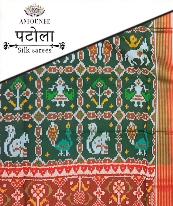 Patola Semi Double Ikat Sarees
