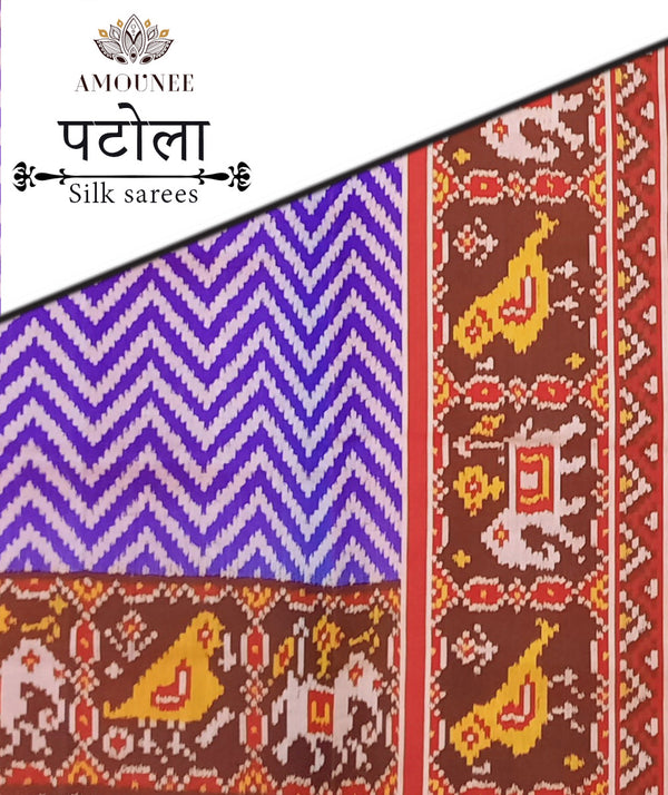 Patola Semi Double Ikat Sarees