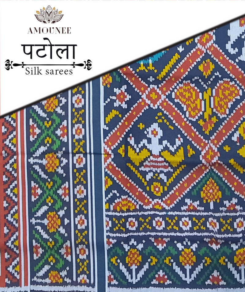 Patola Semi Double Ikat Sarees