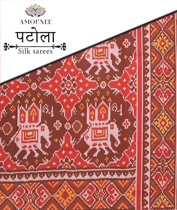 Patola Semi Double Ikat Sarees