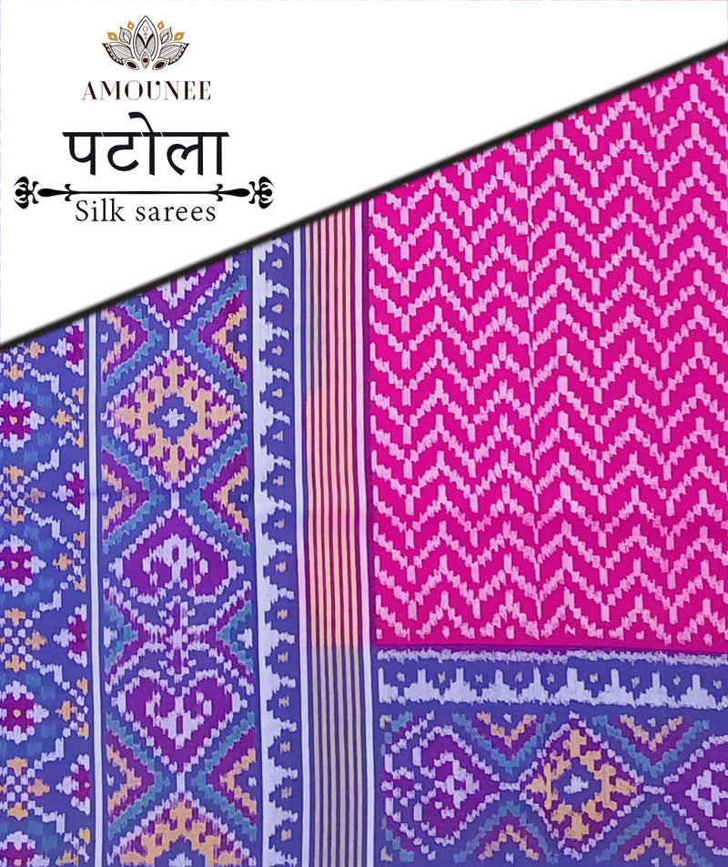 Patola Semi Double Ikat Sarees