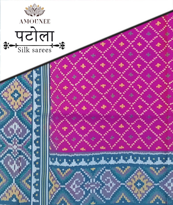 Patola Semi Double Ikat Sarees