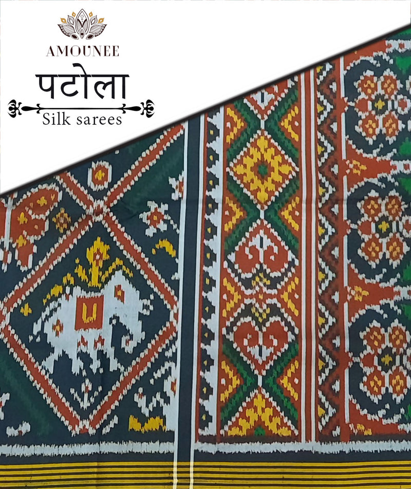 Patola Semi Double Ikat Sarees