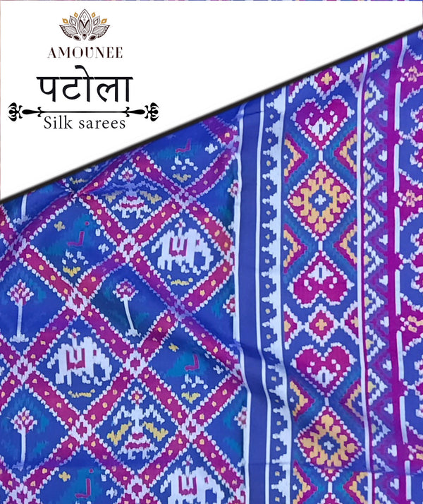 Patola Semi Double Ikat Sarees