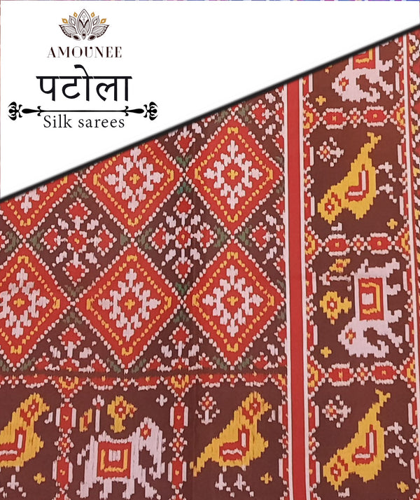 Patola Semi Double Ikat Sarees
