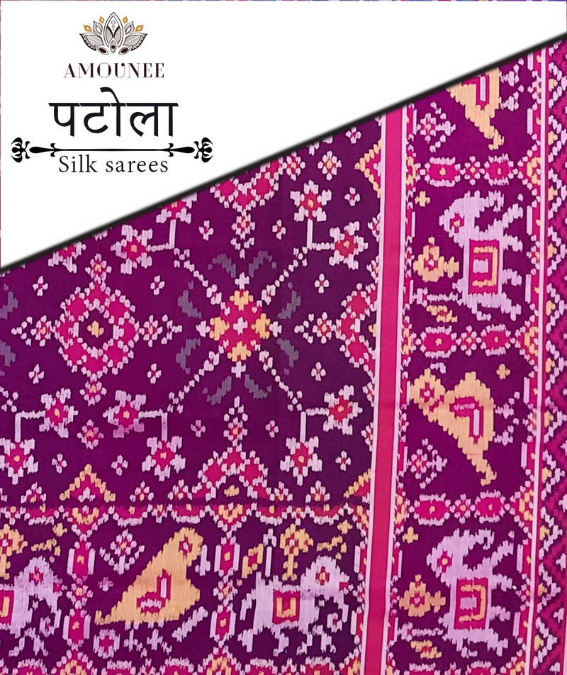 Patola Semi Double Ikat Sarees