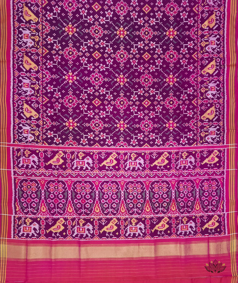 Patola Semi Double Ikat Sarees