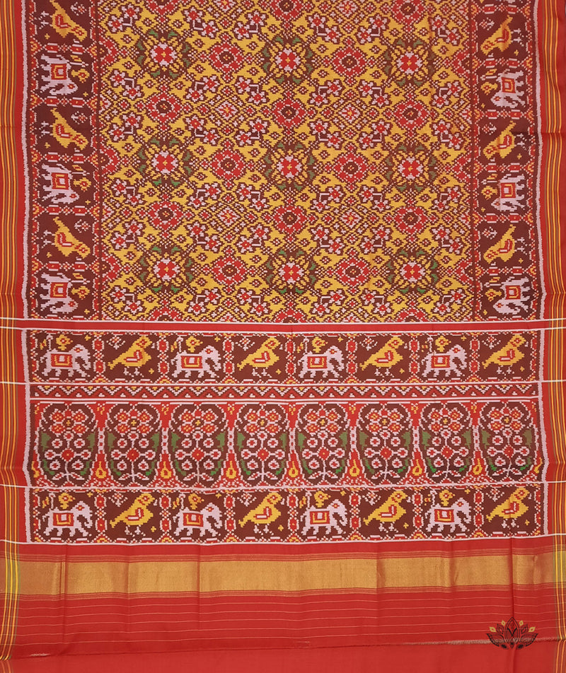 Patola Semi Double Ikat Sarees