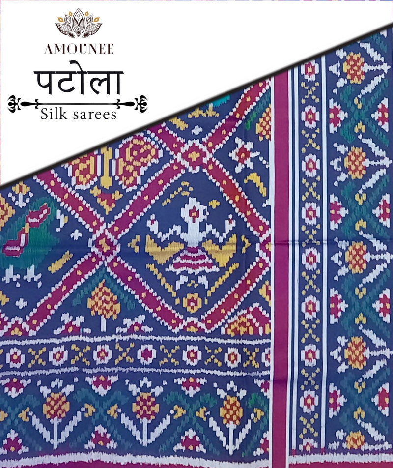 Patola Semi Double Ikat Sarees