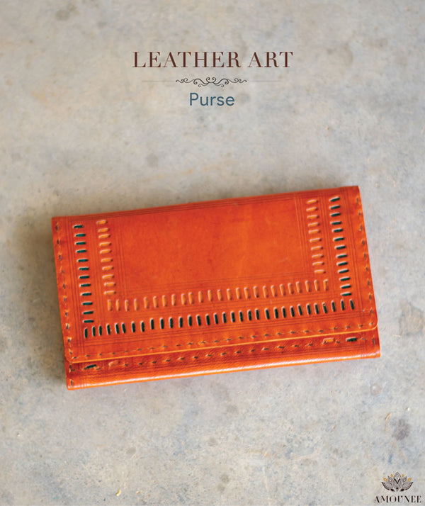 Leather Art Purse