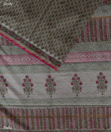 Sanganeer Chanderi Handblock Printed Saree