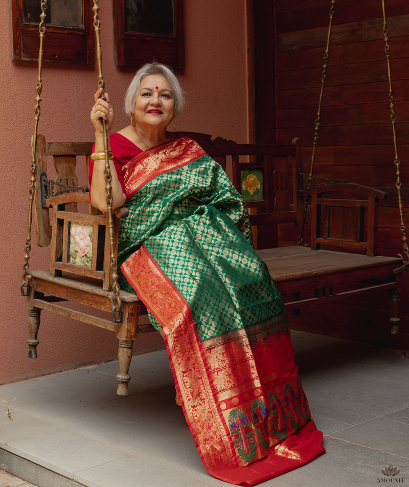 ASHAWALI BROCADE SILK SAREE