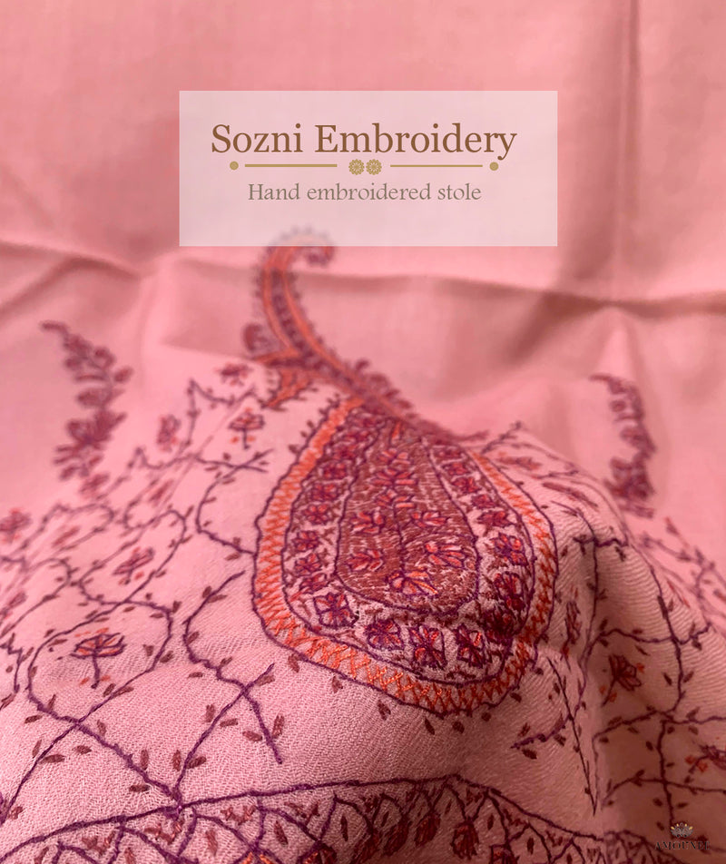 Sozni Hand Embroidered Stole