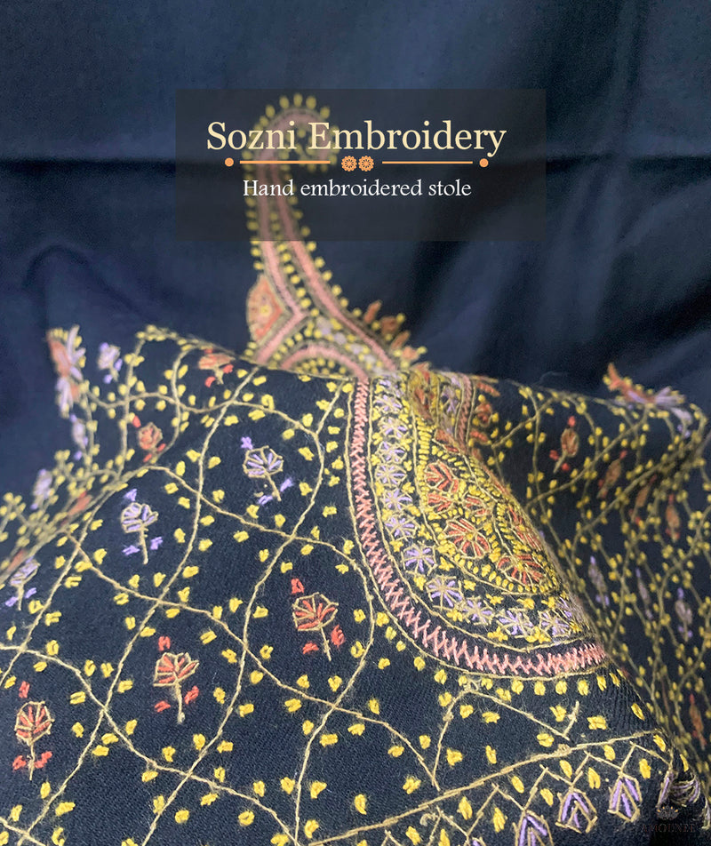 Sozni Hand Embroidered Stole