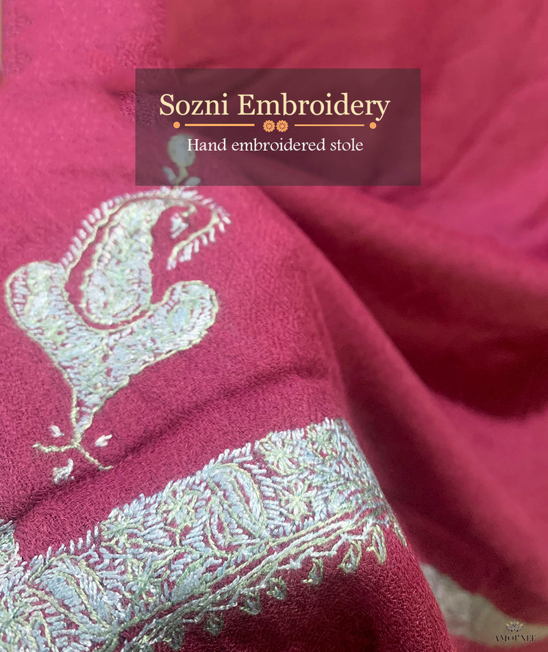 Sozni Hand Embroidered Stole