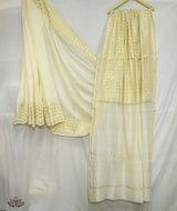 Applique HandStiched Chanderi Saree