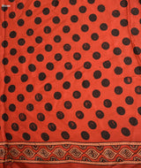 Ajrakh Modal Silk Handblock Printed Saree