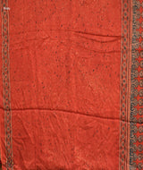 Ajrakh Modal Silk Handblock Printed Saree