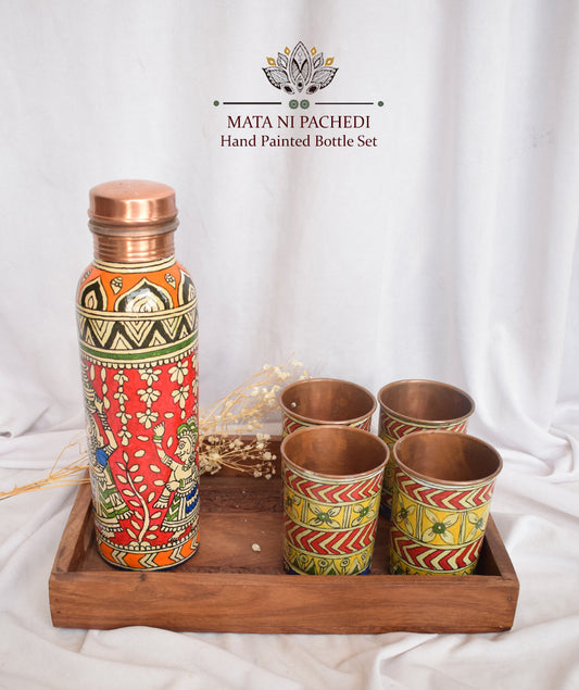 MATA NI PACHEDI HAND PAINTED BOTTLE