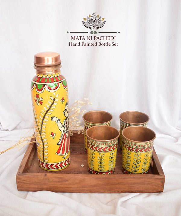 MATA NI PACHEDI HAND PAINTED BOTTLE