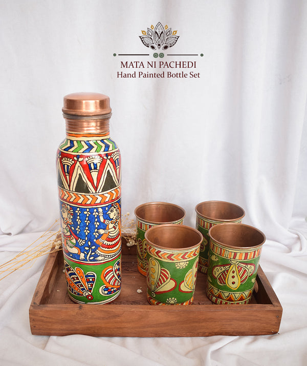 MATA NI PACHEDI HAND PAINTED BOTTLE