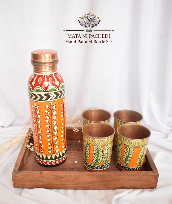 MATA NI PACHEDI HAND PAINTED BOTTLE