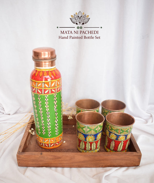 MATA NI PACHEDI HAND PAINTED BOTTLE