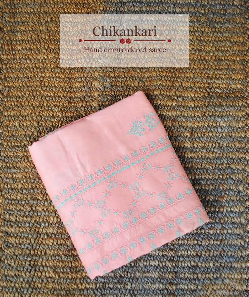 Chikankari Hand Embroidered Saree