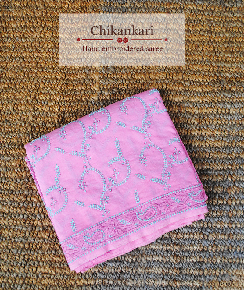 Chikankari Hand Embroidered Saree