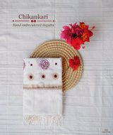 Chikankari Hand Embroidered Dupatta