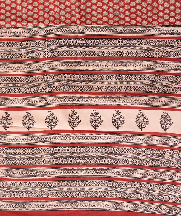 Bagru Handblock Printed Cotton saree